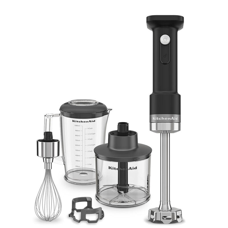 KitchenAid bezdrátový tyčový mixér s příslušenstvím 5KHBRV75BM matná černá